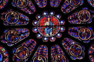 stained glass windows, Chartres